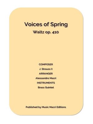 cover image of Voices of Spring Waltz op. 410 by J. Strauss II